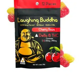 12-Pack Cherry Sours Laughing Buddha Gummies