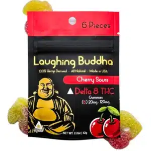 6-Pack Cherry Sours  Laughing Buddha Gummies