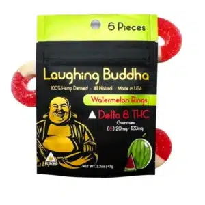 6-Pack Watermelon Rings Laughing Buddha Gummies